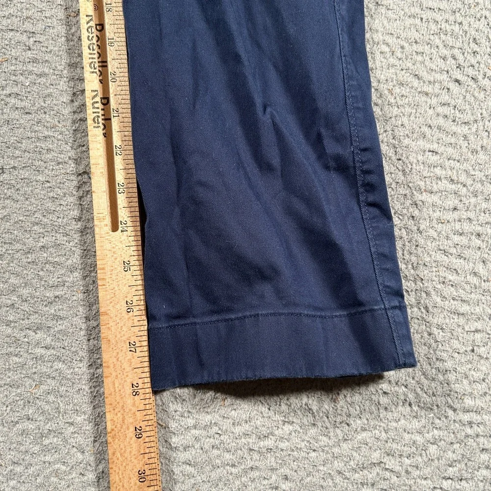 J Crew Chino Pants‎ Mens 34x28 Blue Staight Leg Preppy Everyday Golf Casual